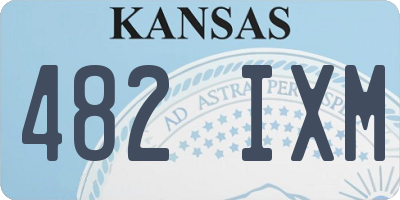 KS license plate 482IXM