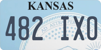 KS license plate 482IXO