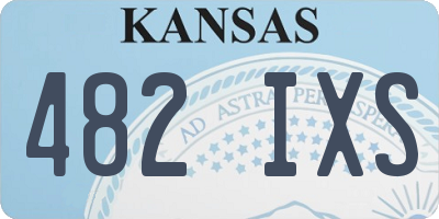KS license plate 482IXS
