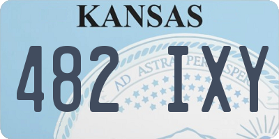 KS license plate 482IXY