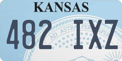 KS license plate 482IXZ