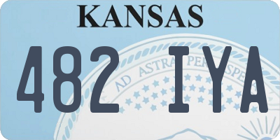 KS license plate 482IYA