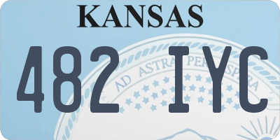 KS license plate 482IYC