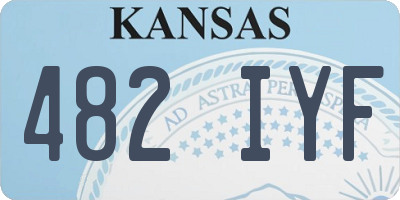 KS license plate 482IYF