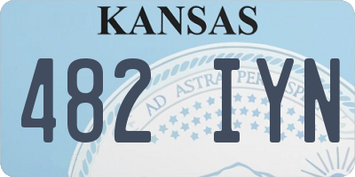 KS license plate 482IYN