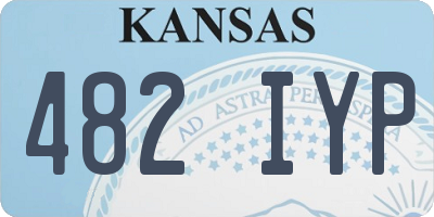 KS license plate 482IYP