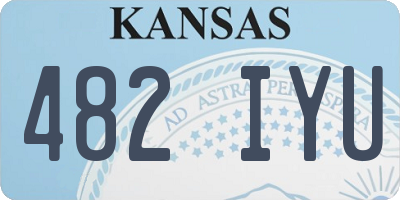KS license plate 482IYU