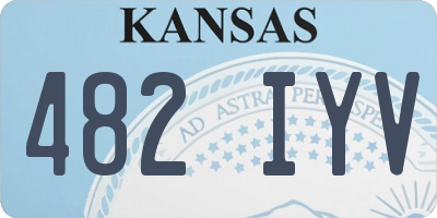KS license plate 482IYV