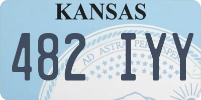 KS license plate 482IYY