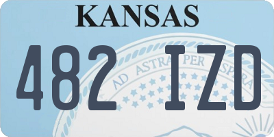 KS license plate 482IZD