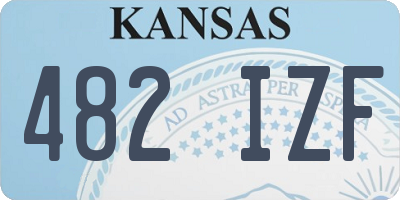 KS license plate 482IZF