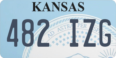 KS license plate 482IZG