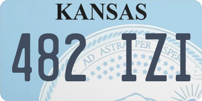 KS license plate 482IZI