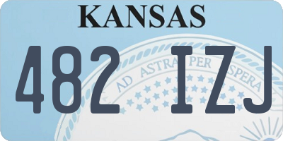 KS license plate 482IZJ