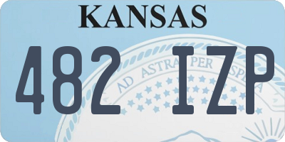 KS license plate 482IZP