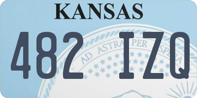 KS license plate 482IZQ