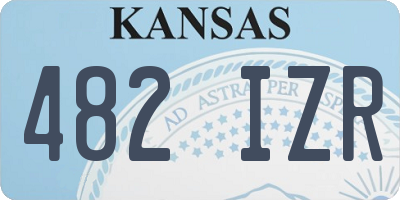 KS license plate 482IZR