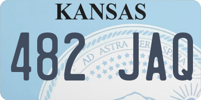KS license plate 482JAQ