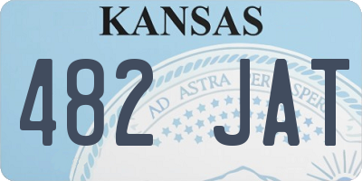 KS license plate 482JAT