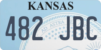 KS license plate 482JBC