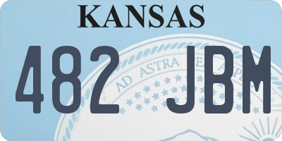 KS license plate 482JBM