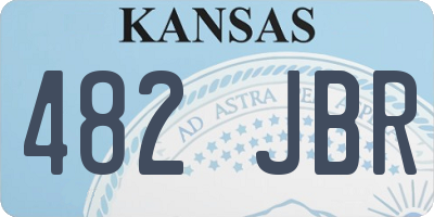 KS license plate 482JBR