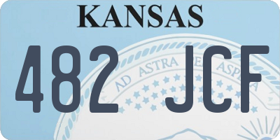KS license plate 482JCF