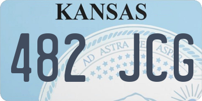 KS license plate 482JCG