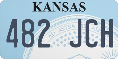 KS license plate 482JCH