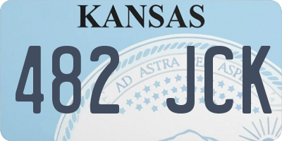 KS license plate 482JCK