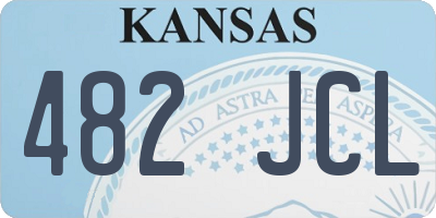 KS license plate 482JCL