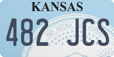KS license plate 482JCS