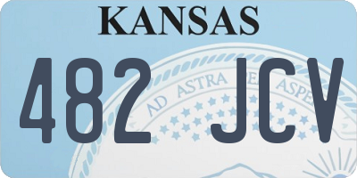 KS license plate 482JCV