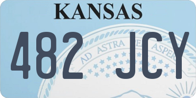 KS license plate 482JCY