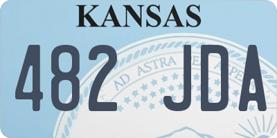 KS license plate 482JDA