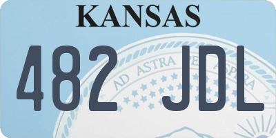 KS license plate 482JDL