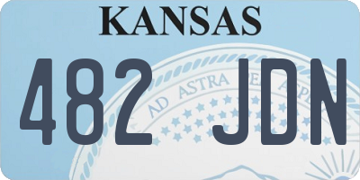 KS license plate 482JDN