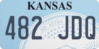 KS license plate 482JDQ