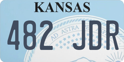 KS license plate 482JDR