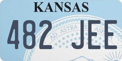 KS license plate 482JEE