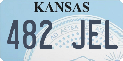 KS license plate 482JEL