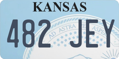KS license plate 482JEY
