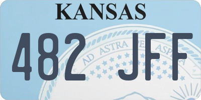 KS license plate 482JFF