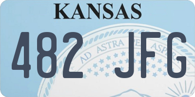 KS license plate 482JFG