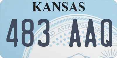 KS license plate 483AAQ