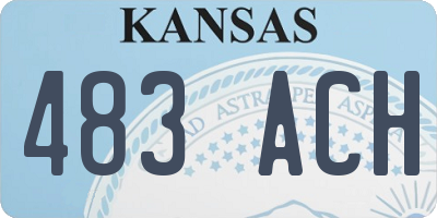 KS license plate 483ACH