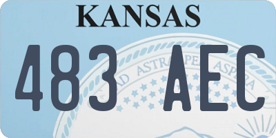 KS license plate 483AEC