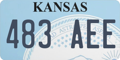 KS license plate 483AEE