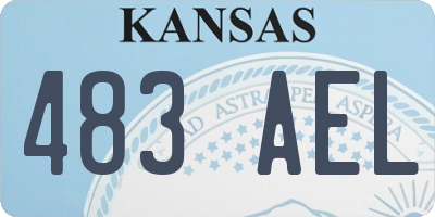 KS license plate 483AEL