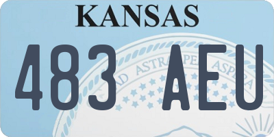 KS license plate 483AEU